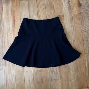 Banana Republic flared navy skirt